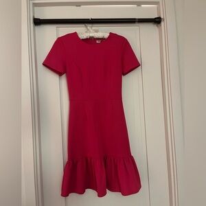 Opening Ceremony Pink Ruffle Hem Dress